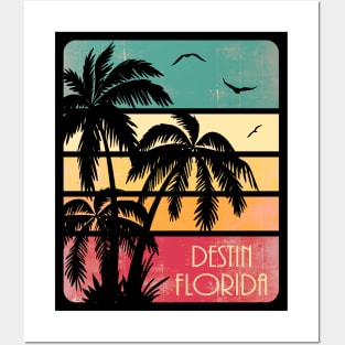 Destin Florida Vintage Summer Posters and Art